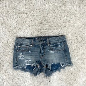 American eagle shortie shorts with pocket detail